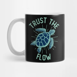 Turtles Watercolor Sea Ocean Underwater Trust Wave Flow Mug